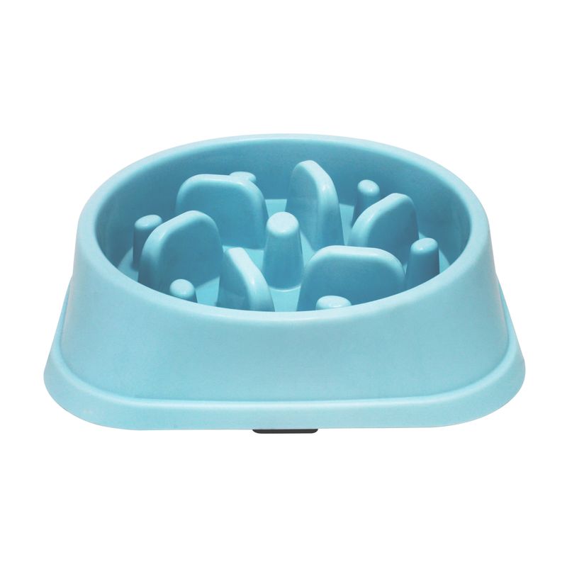 Plato-para-mascotas-plastico--con-diseño-interno-para-calmar-el-estres-y-la-ansiedad-alimentaria.