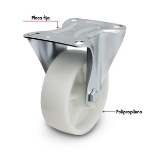 Garrucha de 4 pulgadas para CARGA INTERMEDIA de 80 kg. - WRT