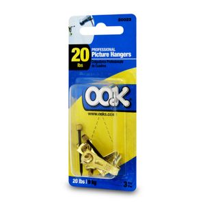 Set colgador de cuadros con ganchos resistentes hasta 20 lbs de peso. - OOK