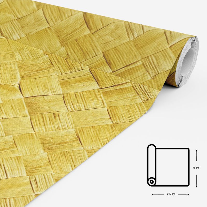 Papel-adhesivo-con-diseño-tipo-ESTERA-DE-CARRIZO.-Ideal-para-todo-tipo-de-uso-en-general--pack-x-1-rollo-de-2-metros.