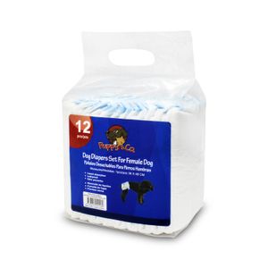 Pañales desechables para perros hembras ultra absorbentes a prueba de fugas. - PUPPY & CO