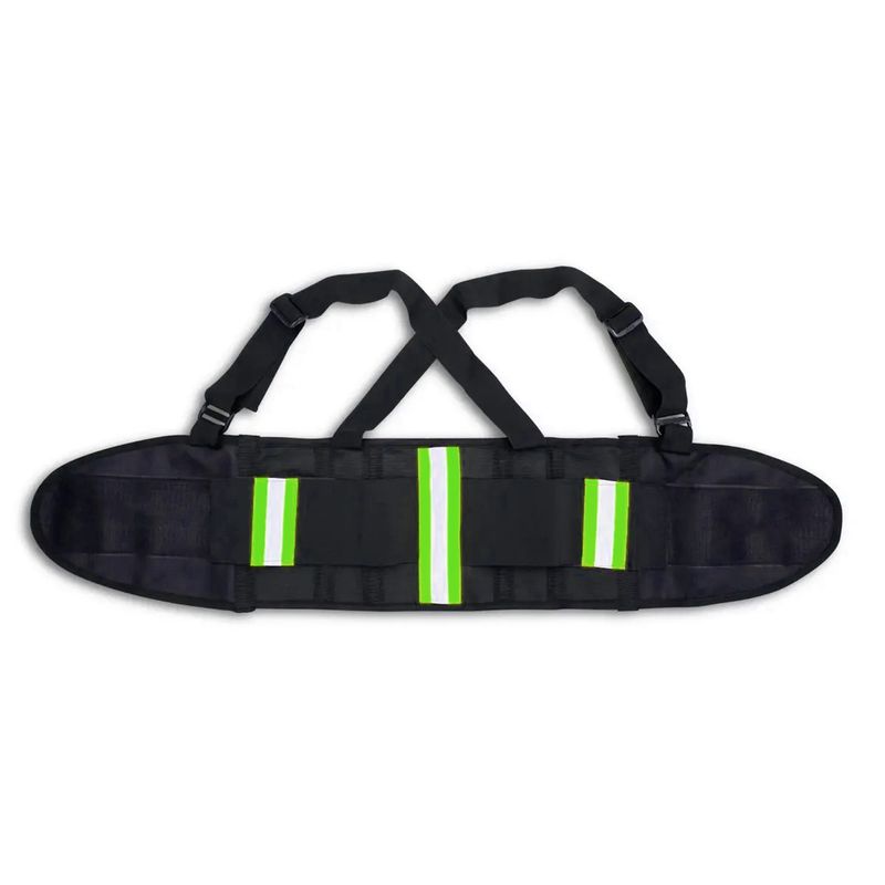 Cinturon-antilumbago-tipo-faja-talla-SMALL--con-tirantes-elasticos-laterales-con-puntas-velcro-y-cintas-reflectivas.