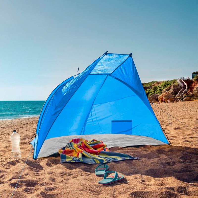 Carpa-de-playa-con-estructura-rigida-tipo-medialuna-facil-de-armar.-Ideal-como-tienda-de-proteccion-contra-el-sol.
