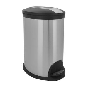 Tacho papelero ovalado de 12 lt con bandeja interna para fundas de basura. - EKO