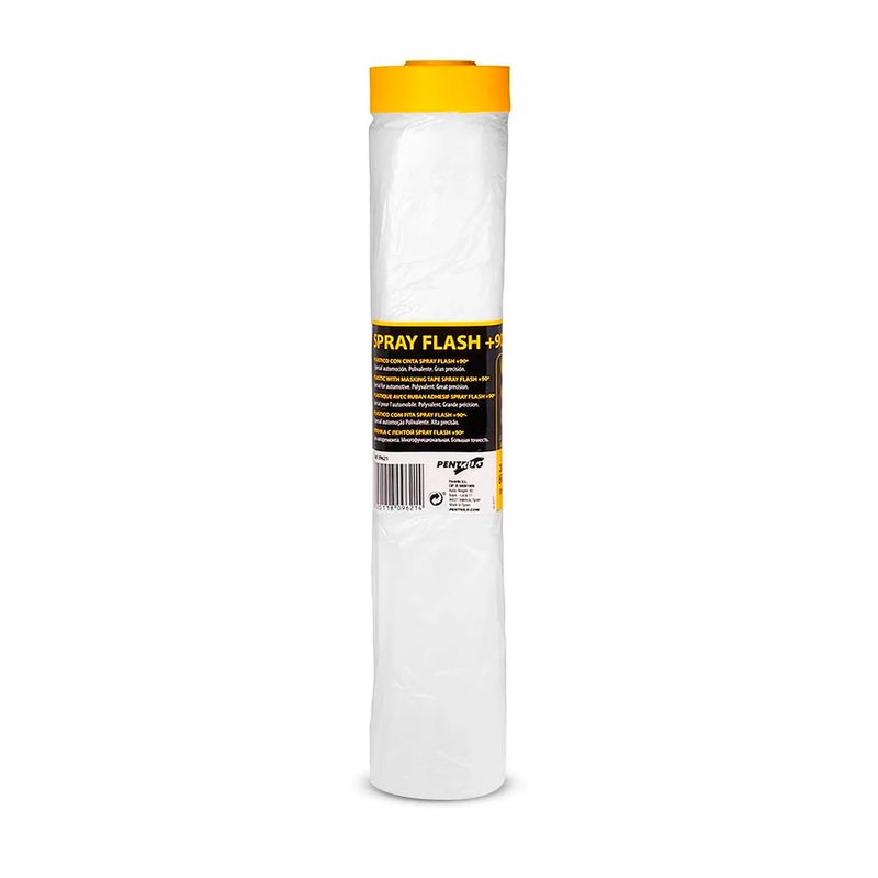 Plastico-masking-para-pintar-para-proteccion-vertical--con-adhesion-electrostatica-y-cinta-adhesiva-de-facil-despegado.