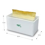 Dispensador-de-toallas-Z-de-estructura-plastica-con-resorte-interno-que-facilita-el-uso-de-toallas-de-papel-foliadas.