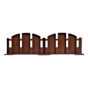 Cerca decorativa para jardín con diseño de TABLAS DE MADERA. - EASYFLEX