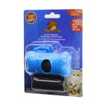 Set-de-fundas-para-desechos-de-mascotas-con-dispensador-tipo-huesito-y-gancho-tipo-llavero.-Incluye-1-rollo.