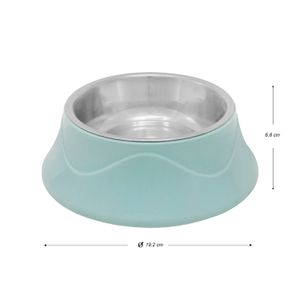 Plato para mascota de 400 ml con 4 bases antideslizantes. - PUPPY & CO