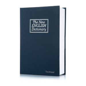 Caja de seguridad metálica con apariencia de DICCIONARIO EN INGLÉS. - WRT