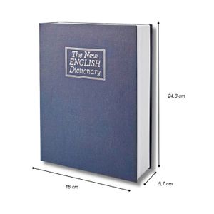 Caja de seguridad metálica con apariencia de DICCIONARIO EN INGLÉS. - WRT