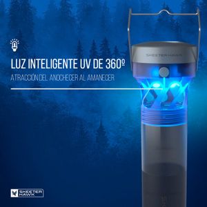 Estación portacebo para mosquitos con lámpara de luz UV pulsante. - SKEETER HAWK
