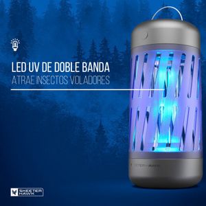 Farol mata mosquitos GRANDE con lámpara de luz UV y red electrificada. - SKEETER HAWK
