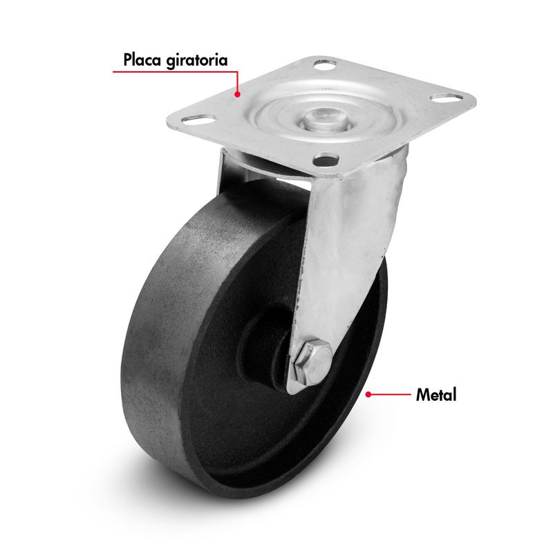 Garrucha-de-5-pulgadas-con-llanta-metalica-y-plataforma-giratoria-de-360.-CARGA-PESADA-de-100-kg.