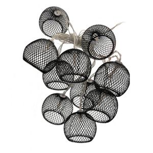 Juego de luces decorativas de 3,8 m con 10 focos LED de diseño tipo canastas colgantes. - ORGILL