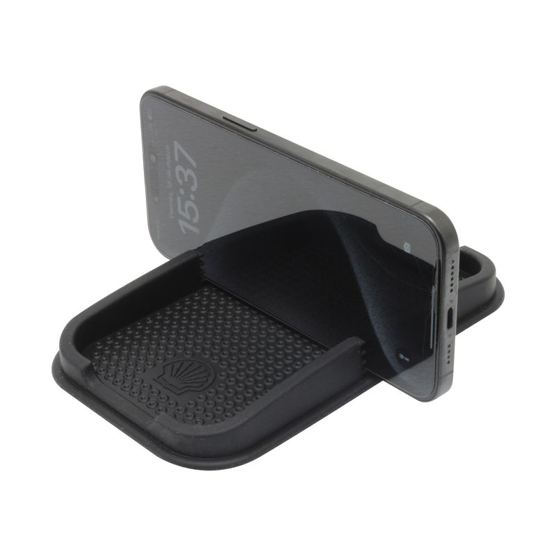 Soporte-porta-telefono-fabricado-en-goma-plastica-con-textura-suave-antideslizante-y-base-estatica-autoadhesiva.