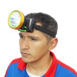 Linterna-LED-manos-libres-recargable-con-estructura-resistente-al-agua--salpicaduras-.-Incluye-cargador-y-soporte.