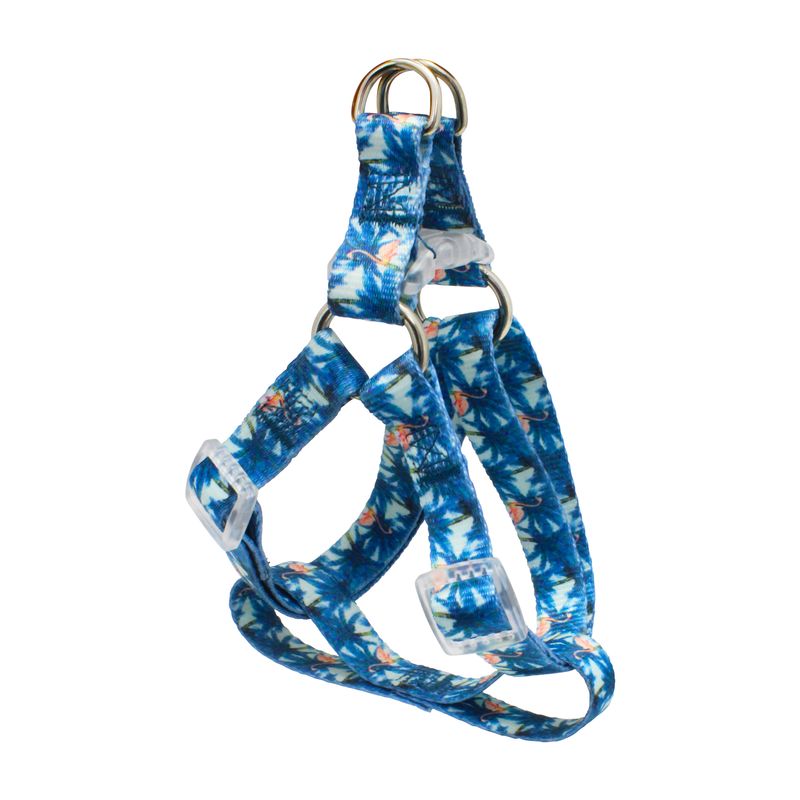 Arnes-para-perro-MEDIANO-a-base-de-nylon-reforzado-de-30-cm--con-gancho-de-liberacion-rapida-y-gancho-para-correa.