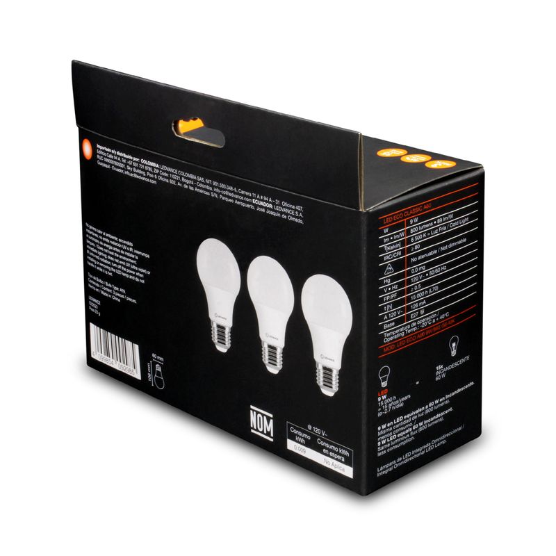 Pack-de-focos-LED-tipo-bombillo-con-base-estandar-E27.-CARACTERISTICAS--9W-Luz--blanca-de-dia-Intensidad-800-lumenes.