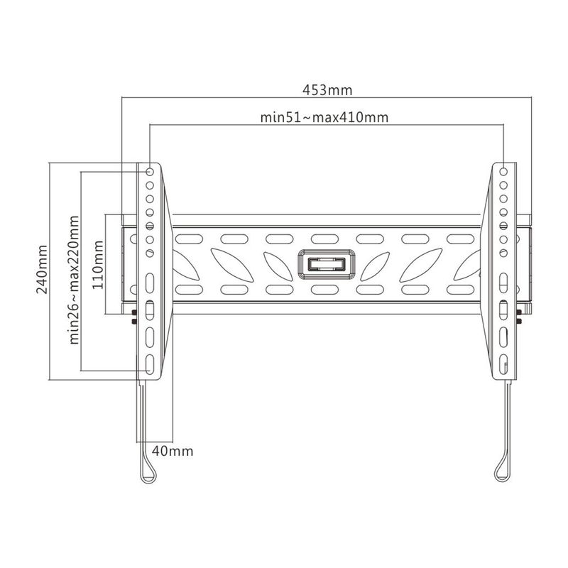 Soporte-de-TV-fijo-para-montaje-a-pared.-Soporta-televisores-planos-y-curvos-de-32-a-55-pulgadas.-Soporta-50-kg-max.