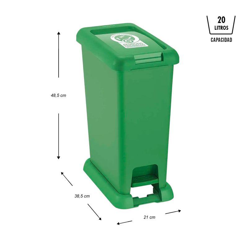 Basurero-de-pedal-de-20-litros-de-capacidad--categorizado-para-basura-a-base-de-RESIDUOS-ORGANICOS-APROVECHABLES.