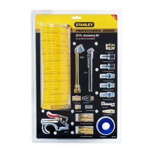Juego de accesorios para compresores de aire con toma de 1/4 pulgadas. - STANLEY