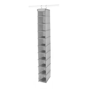 Organizador de zapatos y prendas de estructura extensible de 10 espacios. - MULTYHOGAR
