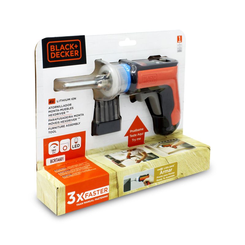 Atornillador-monta-muebles-inalambrico-con-mandril-abierto-para-llave-hexagonal-en-L-y-puntas-de-6-mm.-Recargable.