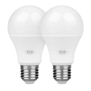 Pack de focos LED tipo bombillo con base estándar E27. - ECO MAX