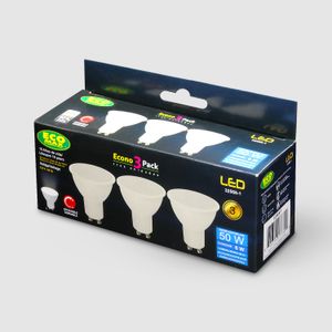 Pack de dicroicos LED con socket GU10. - ECO MAX