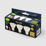 Pack-de-dicroicos-LED-con-socket-GU10.-CARACTERISTICAS--6W-Luz--amarilla-calida-Intensidad-480-lumenes.