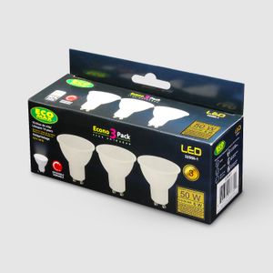 Pack de dicroicos LED con socket GU10. - ECO MAX