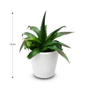 Planta decorativa de 15 cm artificial tipo MINI ALOE VERA. - ORGILL