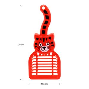 Pala recogedora para arena de gatos con orificios. - TINYS