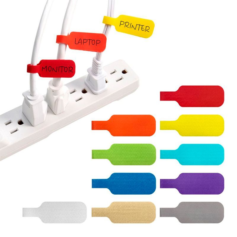 Organizadores-de-cables-MEDIANOS-con-etiquetas-de-velcro-faciles-de-identificar-e-instalar--pack-x-10.