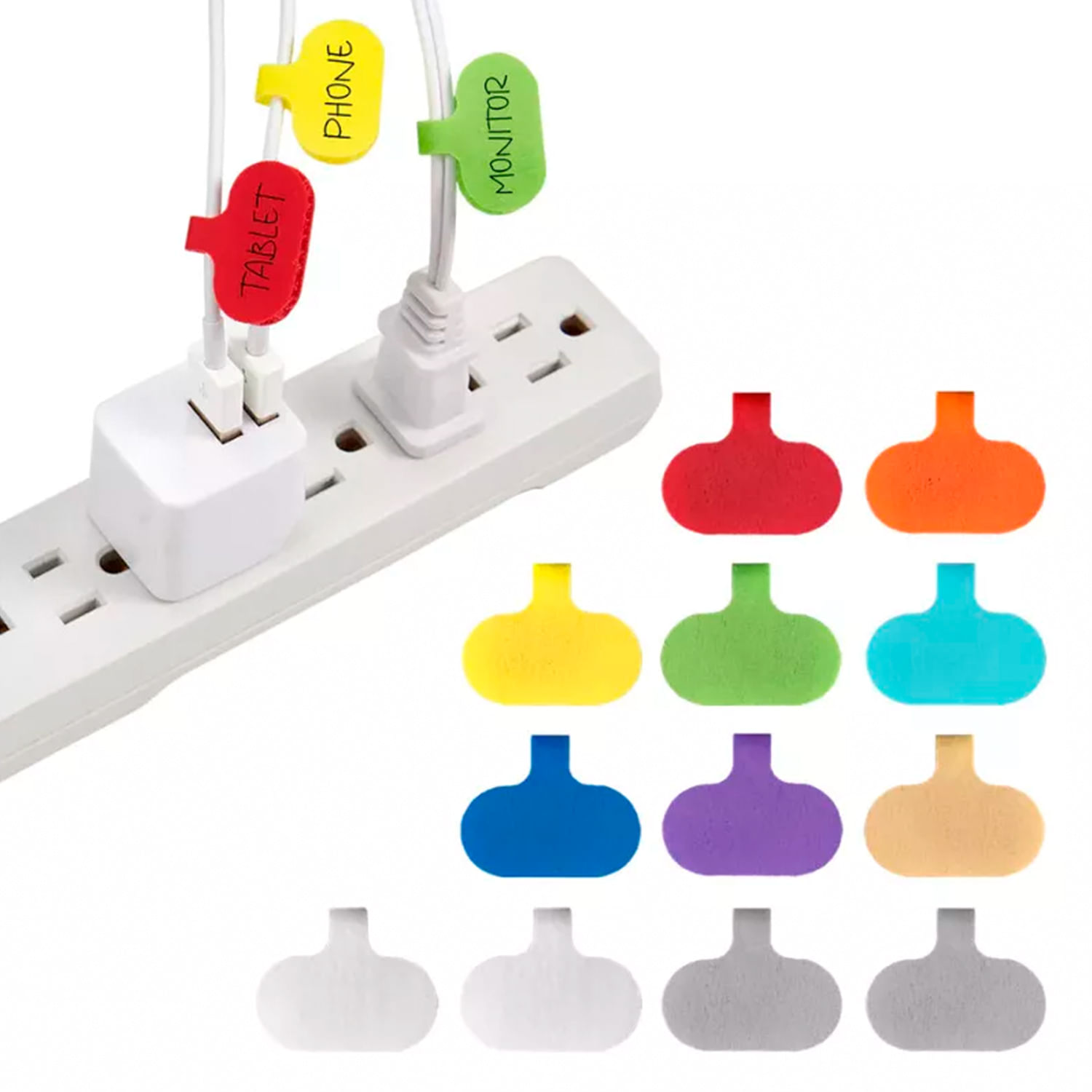 Pack De 100 Etiquetas Organizadoras Para Cables, Con Bridas Transparentes, Resistentes Al Agua Y Al Polvo, Para Cables De Hasta 10 Mm