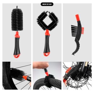 Juego de cepillos de limpieza con cerdas duras para limpieza de neumáticos. - STERLING AUTO ACCESSORIES