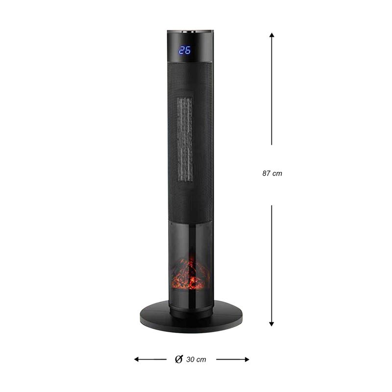 Calefactor-electrico-oscilatorio-de-800W-a-1500W-tipo-chimenea.-Cuenta-con-controles-touch-de-temperatura-giro-y-tiempo.