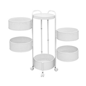 Estantería giratoria multiusos de acero con 5 niveles plegables. - K PRO
