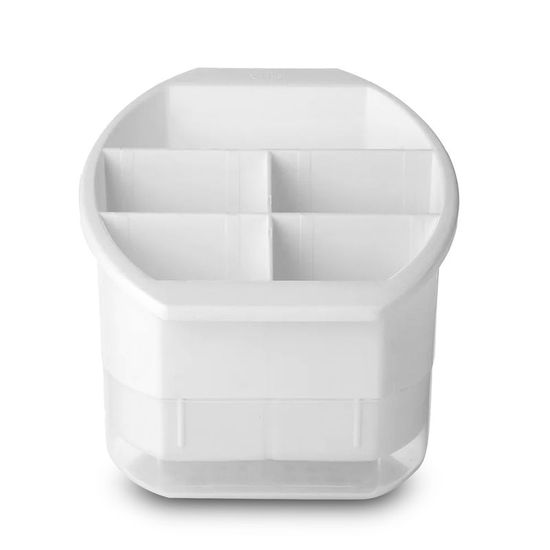 Escurridor-porta-cubiertos-plastico-de-5-servicios-con-orificios-base-de-ventilacion-y-escurrido.-Incluye-una-bandeja.