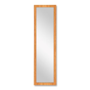 Espejo de pared de 40 x 150 cm con marco de apariencia de madera lisa. - ORGILL