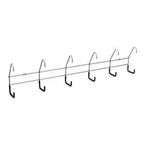 Gancho perchero de acero inoxidable con 6 anclajes antideslizantes. - K HOME
