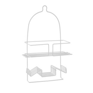 Organizador de ducha de acero inoxidable recubierto en PVC. - K HOME