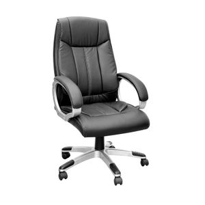 Silla de oficina con apoyabrazos acolchados y respaldo de una sola pieza. - MAY'S