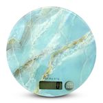 Balanza-digital-de-cocina-con-base-de-vidrio-templado-tactil--ON-OFF--con-diseño-de-MARMOL-AZUL.-Mide-en-g-lb-y-kg.