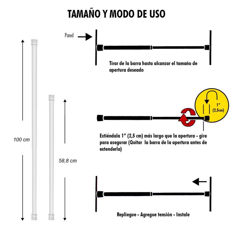 Tubo-extensible-multiusos--con-estructura-de-acero-recubierta-en-PVC.-Puede-llegar-a-extenderse-hasta-los-101.6-cm.