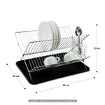 Escurridor-de-platos-con-estructura-de-acero-inoxidable-porta-cubiertos-extraible-y-bandeja-plastica-escurridora.