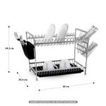 Escurridor-de-platos-de-acero-inoxidable-de-2-niveles-porta-cubiertos-extraible-y-bandeja-plastica-escurridora.
