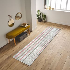 Alfombra de pasillo de 1.8 m afelpada con diseño de LÍNEAS BRILLOSO. - SOHO CARPETS