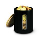 Contenedor-de-almacenamiento-metalico-de-acero-inoxidable-con-visor-transparente-y-tapa-semi-hermetica-de-bambu.